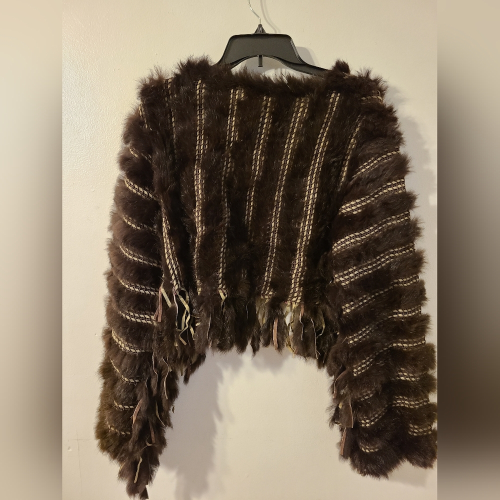 Theme Dark Brown Striped Teddy Jacket - image 4